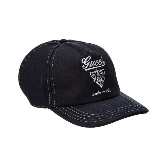 Gucci Printed Canvas Baseball Cap, Blue - Picture 1 of 3